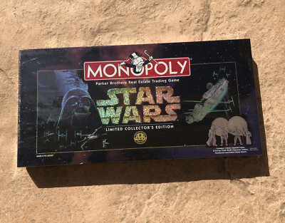 Star Wars Monopoly Board Game Limited Collector's Edition 1996 New