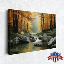 River of Falling Light Wall Art, Canvas Print for Home Decor, Wall Decor Poster