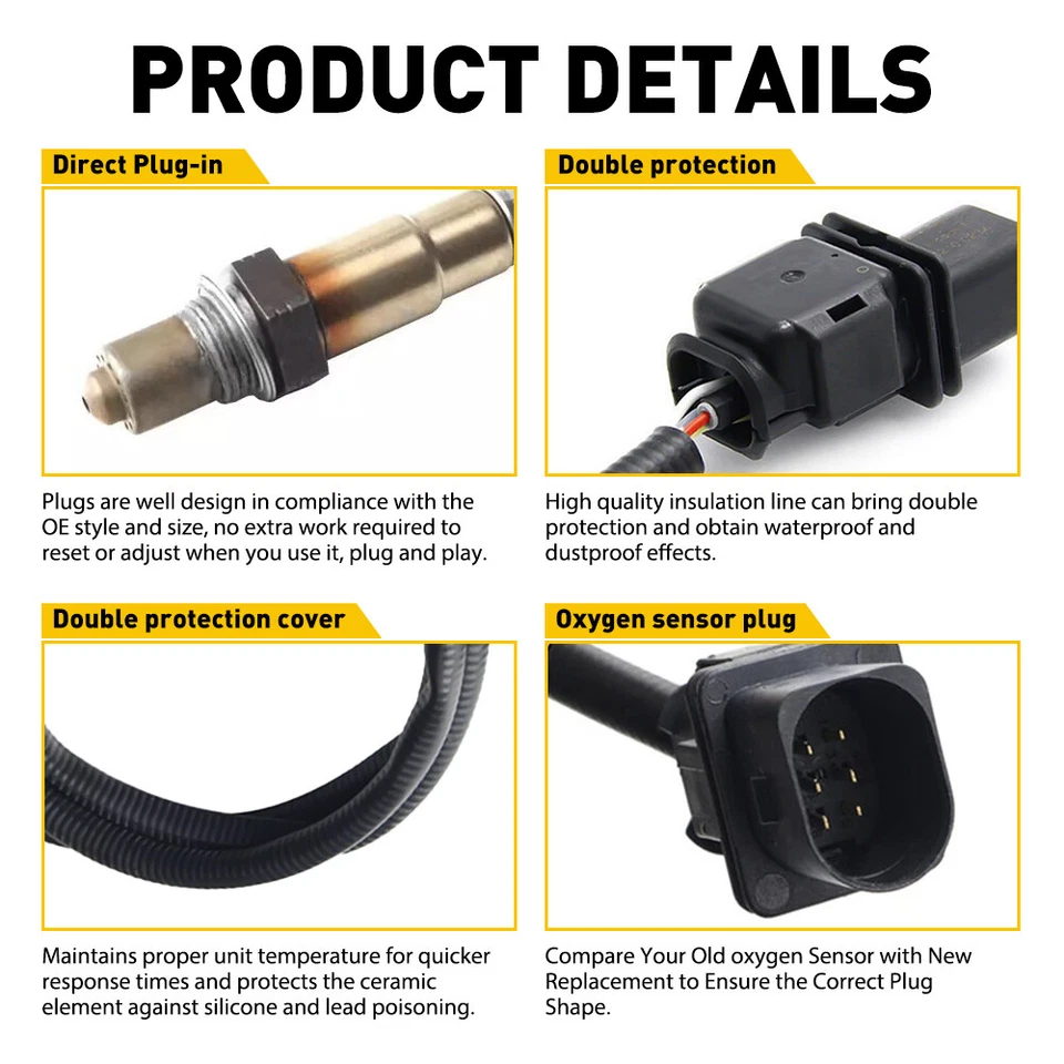 Upstream+Down Oxygen O2 Sensor For Hyundai Accent 2012-2018 Kia Rio Soul 1.6L EV - Imagem 3 de 4