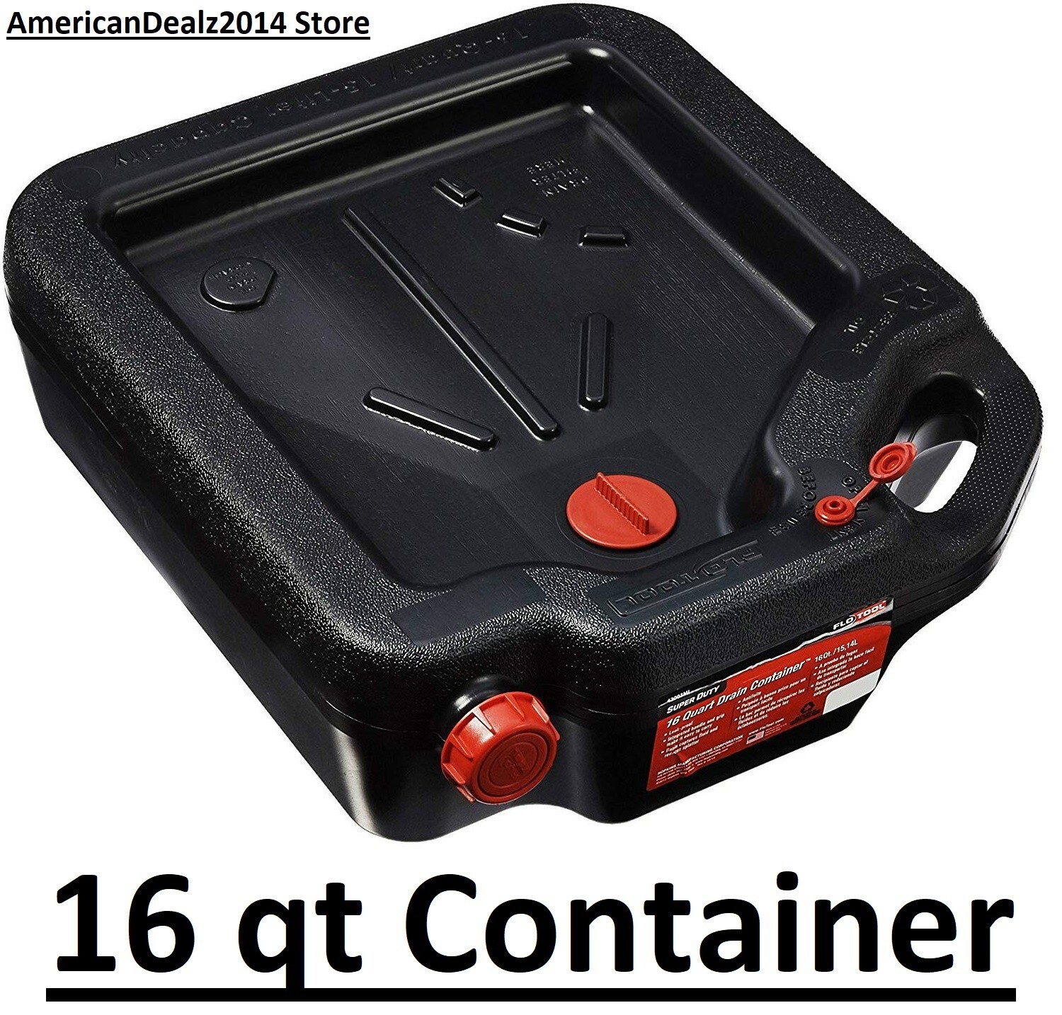 Change Drain Container 16 Quart Large Pan Leak-proof High Capacity Car Auto