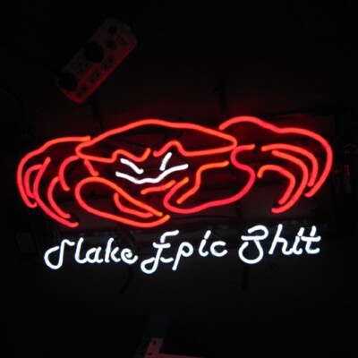 Seafood Crab Beer 24''x20'' Neon Sign Lamp Light Nightlight Business Man Cave LA