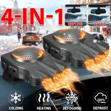 4in1 Car Windshield Heating Cooling Fan 12V 200W Quick Heater Defroster Demister
