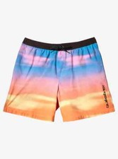 Quiksilver Everyday Fade 17" Mens Swim Trunks Swedish Blue Medium NWT 50