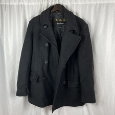 Vintage Barbour Wool Peacoat US Navy WW1 Styl...