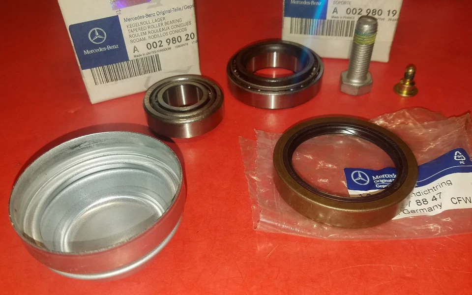 Kit de rolamento de roda dianteiro Mercedes W210 W208 W202 W170 GENUÍNO 2103300051 - Imagem 4 de 4