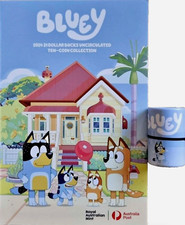 AUSTRALIA BLUEY 2024 $1 DollarBucks x 10 Coin Set Collection◉Complete Folder◉