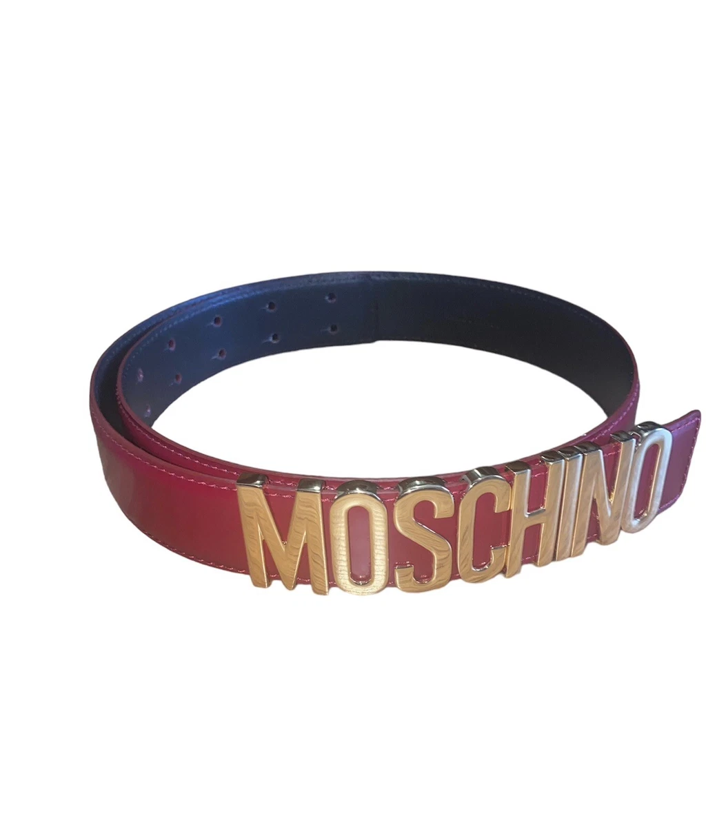 Red moschino belt sale