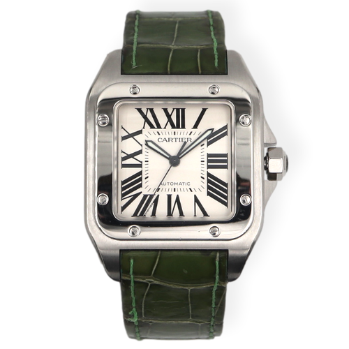Pre-Owned Cartier Mens XL Santos 100 