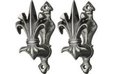 Fleur de Lis Wall Hanger Set for Sword, Knife, Etc - Hardware Included New