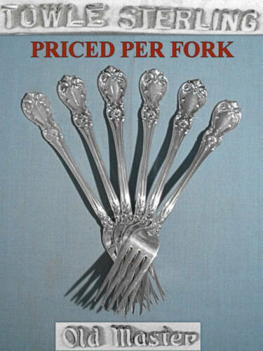 Towle Sterling Flatware, Old Master, Salad Fork, 6 3/8 inches 44