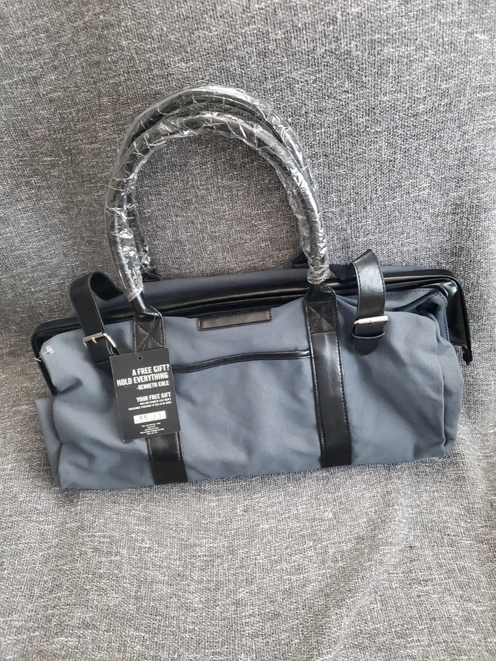 Kenneth Cole [Travel_Satchel_Doctor] BOLSO (19''x11''x9'') Azul/Gris/Negro (Ltd.) Foto 4 de 4