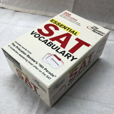 The Princeton Review Essential SAT Vocabulary 500 Flashcards - Used ...