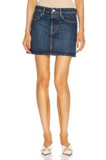  NO CUSTOMS TAX BALENCIAGA Paris blue low waist denim mini skirt 8 US / 38 FR