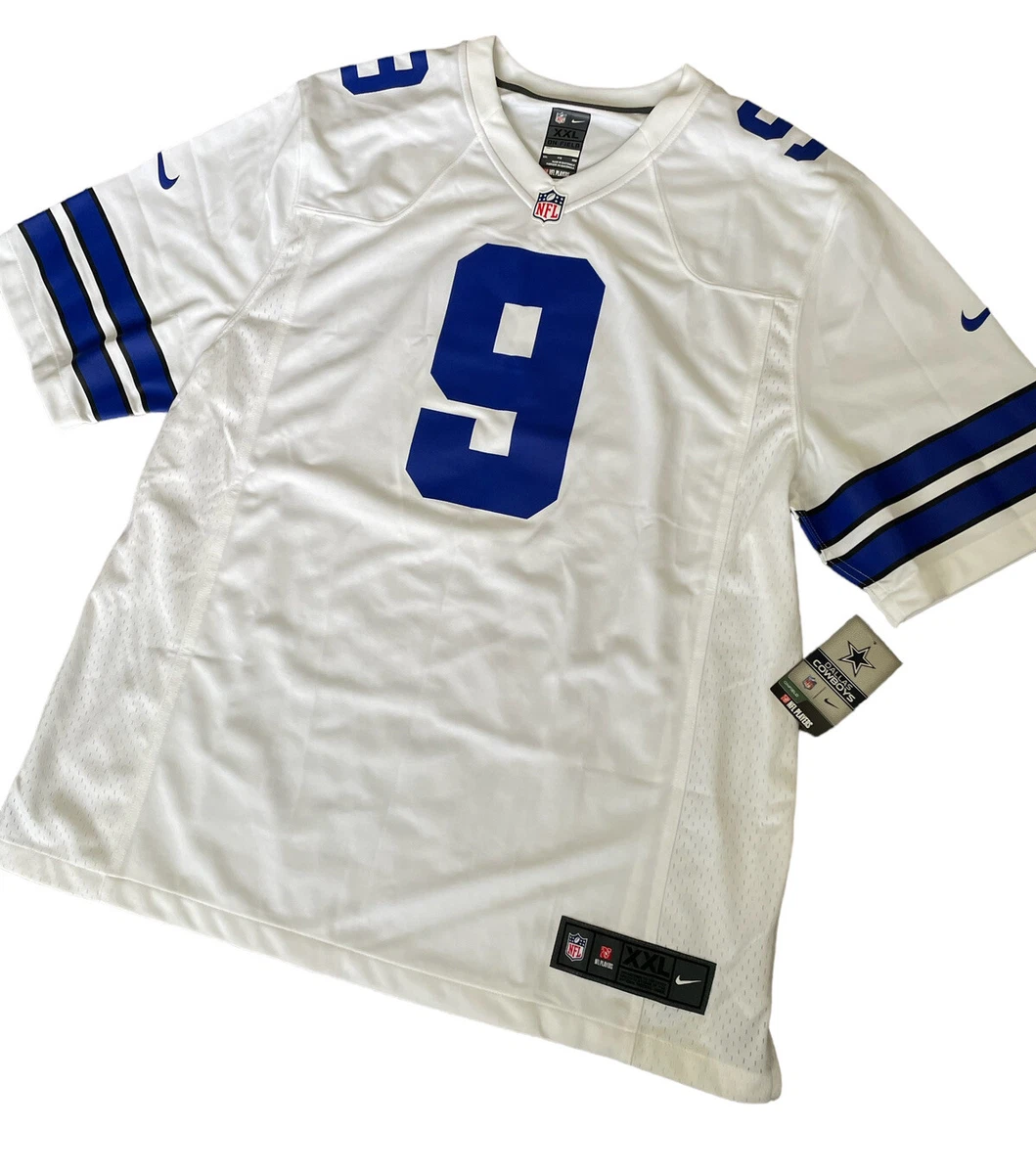 Nike Dallas Cowboys No9 Tony Romo White Men's Stitched NFL Limited Rush Tank Top Jersey