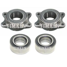 Timken Set of 2 Front & Rear Wheel Bearing & Hubs For Audi A6 Quattro RS6