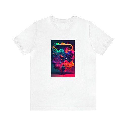T-shirt da gioco Neon Nights - design generato dall'intelligenza artificiale - regalo unico per i giocatori - Foto 21 di 188