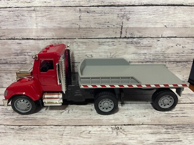 Driven By Battat - Red Flatbed Truck with tractor