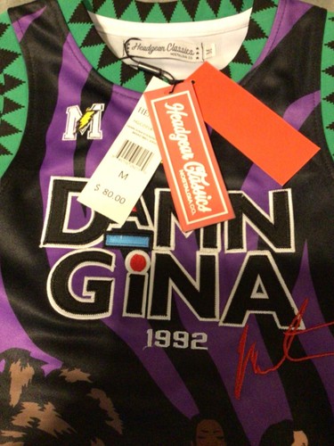 Martin Show Purple Damn Gina 1992 Headgear classics YOUTH MEDIUM Jersey - Picture 2 of 3