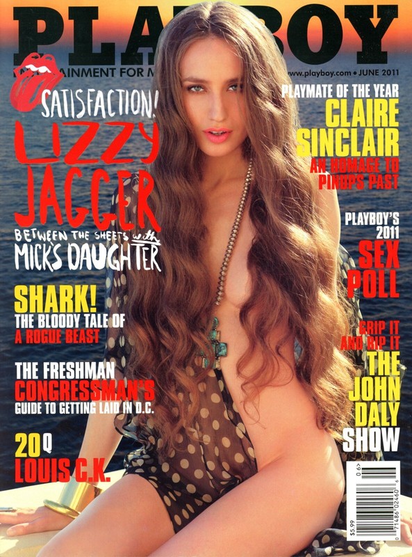 PLAYBOY-Jun 2011- Lizzy Jagger; Playmate of Year: Claire Sinclair; 2 Centerfolds