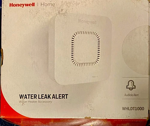 Honeywell Water Leak Detector New White WHLDT1000 Alarm Audible Alert Detection