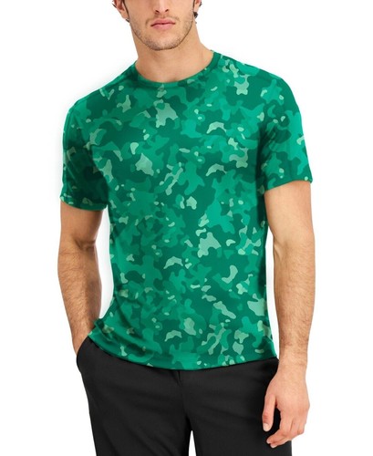 ID Ideology Men's Big & Tall Birdseye Printed Training T-Shirt Bold Emerald-3XB - 第 7/8 張圖片
