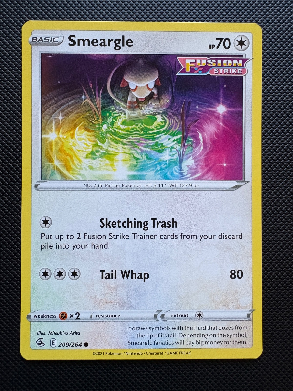 Smeargle Fusion Strike 209/264 Common Pokemon Near Mint
