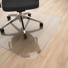 Yecaye Office Chair Mat for Hardwood Floors 36"x48" Clear PVC Heavy Duty Protect