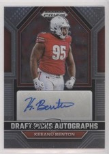 2023 Panini Prizm Draft Picks Draft Picks Auto Keeanu Benton #DPA-KEB Auto 0s55