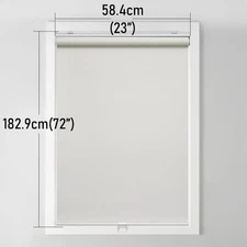 Blackout Cordless Roller Blinds for Windows & Doors 23x72 Thermal Beige