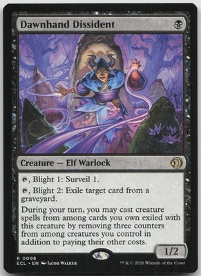 Dawnhand Dissident 98 Rare Lorwyn Eclipsed Magic: The Gathering Near Mint