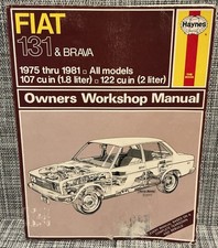 Haynes 310 Fiat 131 Brava 1975-1981 Workshop Manual Preowned