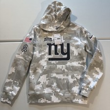 NWT Youth M 10/12 Nike 2024 Salute To Service NFL New York Giants Hoodie Camo