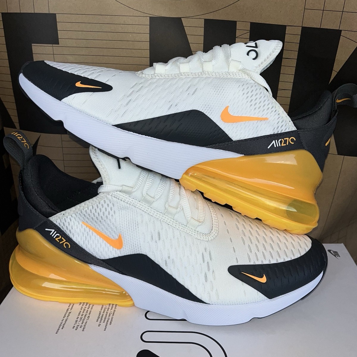 Nike Air Max シューズ ホワイト/ブラック/イエロー 61u7bAVlraL._AC_UY300_.jpg