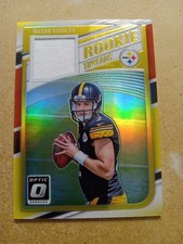 2018 Optic Red Yellow Prizm Rookie Threads Mason Rudolph RC RT-MS