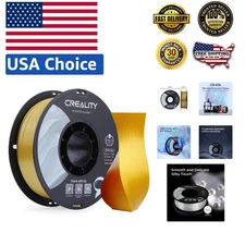 High-Gloss 3D Printing Filament: 1KG Silk PLA 1.75mm Gold - Bubble-Free Quality