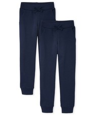 girls Active Jogger Pants, Tidal 2 Pack, Medium US