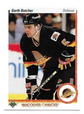 GARTH BUTCHER 1990-91 UPPER DECK CARD NEAR MINT+ CONDITION
