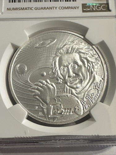 2022 Niue 1 oz Silver Icons of Inspiration: Einstein MS-70 NGC - Picture 2 of 4
