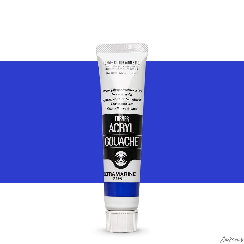 Turner Acryl Gouache Paint Acrylic 20ml Ultramarine 53 For Matte Art Painting