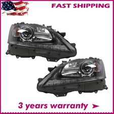 For 2013-2015 Lexus GS350 GS450h HID w/o AFS LED DRL Projector Headlight L + R
