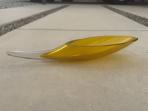 BLENKO CORNUCOPIA HORN OF PLENTY GLASS VASE WINSLOW ANDERSON RARE EXAMPLE? 1960s