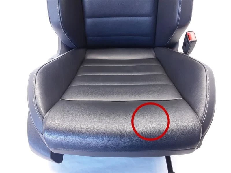 Asiento delantero de pasajero VW Golf R 15-19 cuero respaldo eléctrico manual OEM Foto 4 de 4