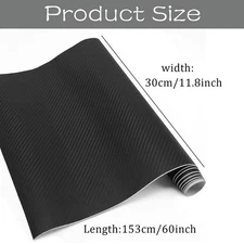 Premium 5D Gloss Black Carbon Fiber Vinyl Wrap Film