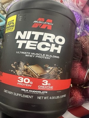 MuscleTech Nitro-Tech 4lb Whey Protein - Powder Milk Chocolate