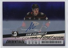 2024 Upper Deck Credentials Horizontal Purple 12/15 Sam Colangelo #147 Auto 0he