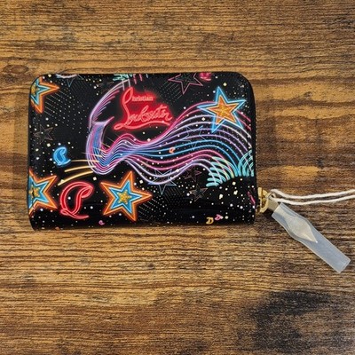 NEW!!! Christian Louboutin Panettone Zip Card Case Wallet