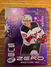2024-25 Upper Deck Ice Sub Zero Rookies /699 Graeme Clarke #SZ-GC RC