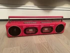 VTG Panasonic Boombox RX-F11 Double Cassette Player FM/AM Radio Needs Repair