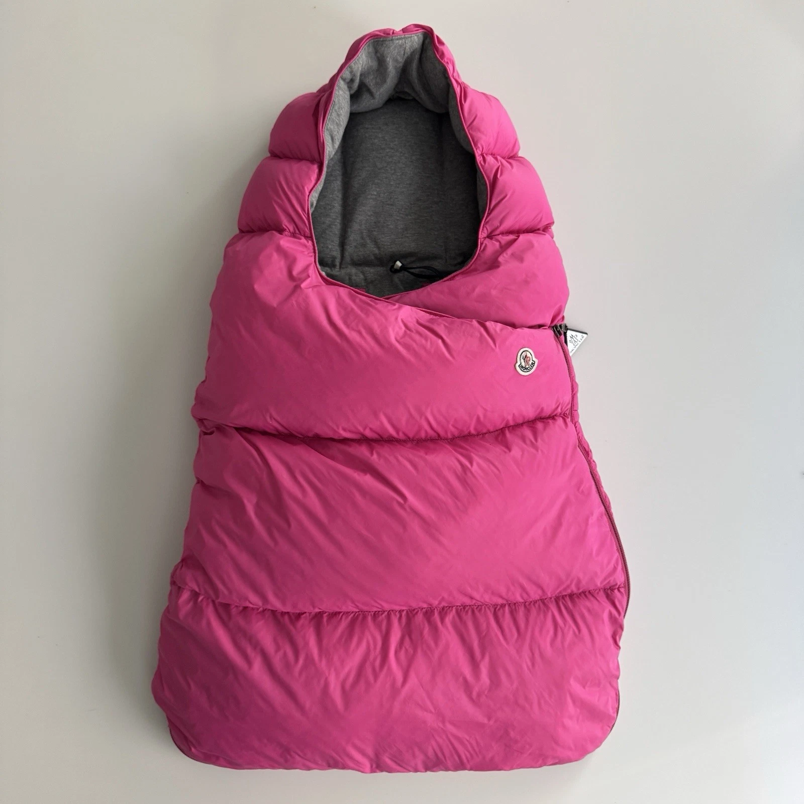 Moncler Pink Down Baby Nest Cocoon Carrier New w/ Tags 6/9 Months