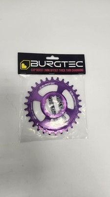 Burgtec Compatible with Sram & GXP Boost 3mm Thick Thin chainring, 30T - Purple